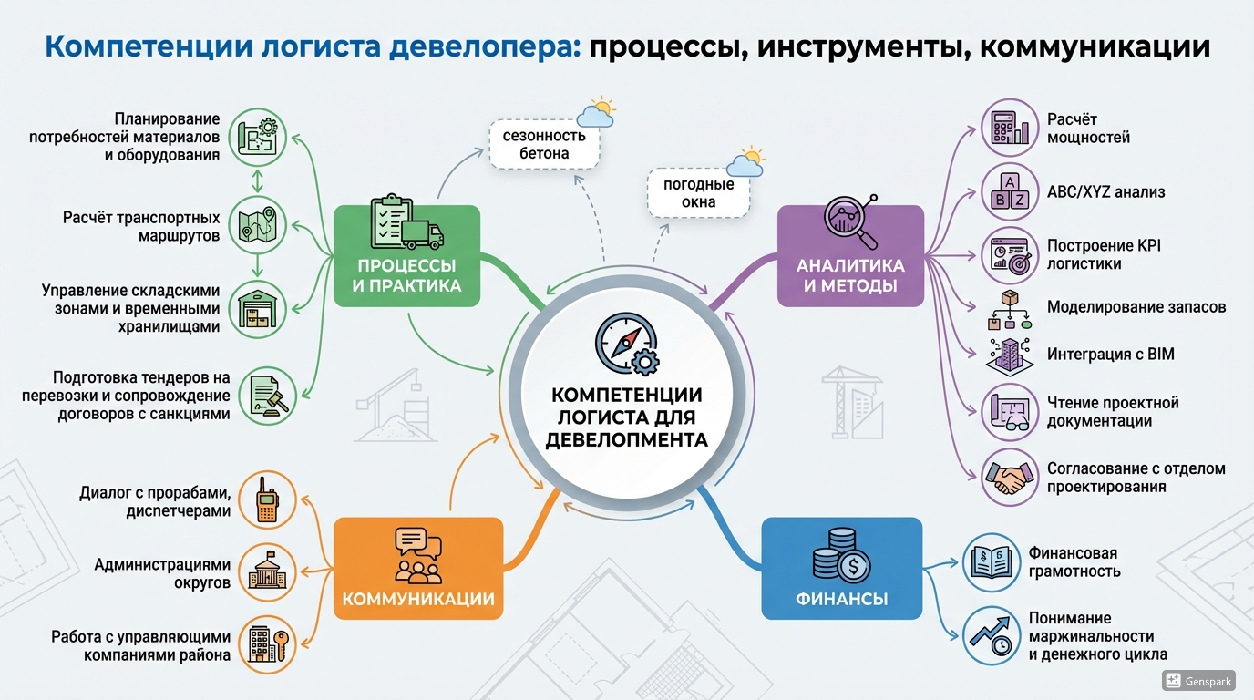 Компетенции логиста для девелопмента